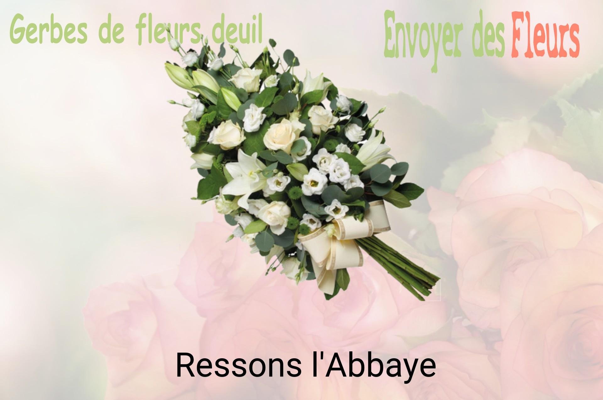 Gerbe de fleurs de deuil livrée à Ressons-l'Abbaye